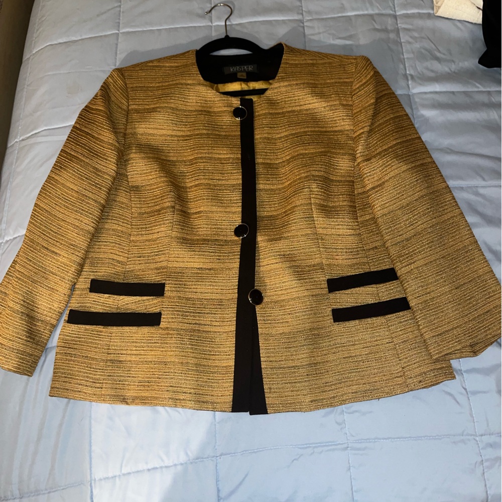 Kasper Black and Gold Jacket